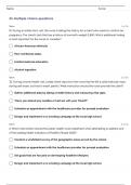 HESI RN Practice Test--Community Health-Community Health Practice Exam Questions and Answers Latest Update 2023-2024 | ALREADY GRADED A+