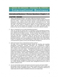 International Business hoofdstukken 1-6