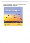 Solution manual for Basics of Social Research 4th Canadian Edition by Neuman