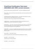 PureCloud Certification Test exam 2023/2024 with 100% correct answers