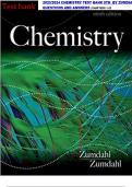 2023/2024 CHEMISTRY TEST BANK 9TH  BY ZUMDAHL QUESTIONS AND ANSWERS | CHAPTERS 1-22