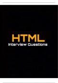  HTML (Hypertext Markup Language) is a fundamental technology for building web pages. If you're preparing for an HTML interview, here are some common questions you might encounter:  1. **What is HTML?**    - **Answer:** HTML stands for Hypertext Markup L