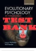 Evolutionary Psychology, An Introduction, 4th Edition by Workman Test Bank