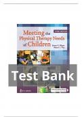 Meeting the Physical Therapy Needs of Children Third Edition Test Bank | All Chapters Explored