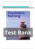 Psychiatric Nursing Contemporary Practice 7th Edition by Ann Boyd Test Bank | All Chapters Explored