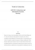 Trends in Cybercrime  AJS/524 Cybercrime and Information Systems Security