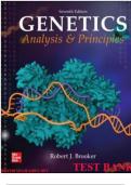 Test Bank for Genetics Analysis and Principles Seventh Edition