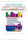 FULL TEST BANK  For Essentials of Psychiatric Mental Health Nursing (3rd Edition by Varcarolis) Question & Answers 