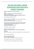 ASU MIC 205 EXAM 1 DAYDIF DOWNTOWN QUESTIONS WITH  CORRECT ANSWERS