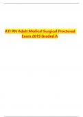 ATI RN Adult Medical Surgical Proctored Exam 2019 Graded A