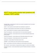  NOCTI study guide practice test questions and answers 100% verified.