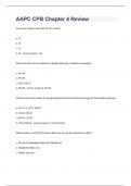 AAPC CPB Chapter 4 Review  question n answers graded A+