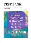 Test Bank For Women's Health Care in Advanced Practice Nursing 2nd Edition By Ivy M Alexander ISBN 9780826190017 Chapter 1-46 | Complete Guide A+