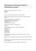Radiographic Pathology Chapter 6: Hepatobiliary System 2023/2024 ( 100% verified)
