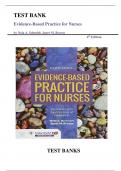 Test Bank For Evidence-Based Practice for Nurses: Appraisal and Application of Research 4th Edition by Nola A. Schmidt, Janet M. Brown||ISBN NO:10,1284122905||ISBN NO:13,978-1284122909||All Chapters||Complete Guide A+.
