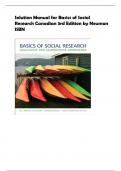 Solution Manual for Basics of Social  Research Canadian 3rd Edition by Neuman  ISBN
