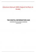 The Digital Information Age An Introduction to Electrical Engineering, 2e Roman Kuc (Solutions Manual All Chapters, 100% Original Verified, A+ Grade)