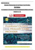 TEST BANK For Edmunds' Pharmacology for the Primary Care Provider, 5th Edition by Constance G Visovsky, Complete Chapters 1 - 25, Newest Version (100% Verified)
