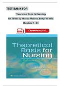 TEST BANK For Theoretical Basis for Nursing, 6th International Edition by Melanie McEwen; Evelyn M. Wills, All Chapters 1 - 23, Complete Newest Version (100% Verified)