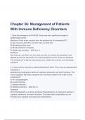 Test Bank for Brunner & Suddarth's Textbook of Medical-Surgical Nursing Chapter 36: Management of Patients With Immune Deficiency Disorders | Latest Guide