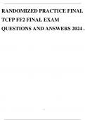 RANDOMIZED PRACTICE FINAL TCFP FF2 FINAL EXAM QUESTIONS AND ANSWERS 2024 .