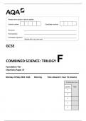 AQA GCSE COMBINED SCIENCE: TRILOGY F Foundation Tier Chemistry Paper 1F 8464-C-1F-QP-CombinedScienceTrilogy-G-22May23