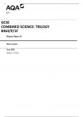 AQA GCSE COMBINED SCIENCE: TRILOGY 8464/P/1F Physics Paper 1F Mark scheme June 2023 Version: 1.0 Final