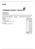 AQA GCSE COMBINED SCIENCE: TRILOGY F Foundation Tier Physics Paper 1F 8464-P-1F-QP-CombinedScienceTrilogy-G-25May23