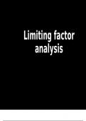 Limiting Factor Analysis 