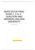 NURS 6521N FINAL EXAM 123  /ACTUAL EXAM QUESTIONS & ANSWERS 2022/2023 UPDATE
