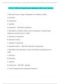 CSN AC 110 Esco Exam Practice Questions with correct Answers
