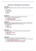 AP1 Exam 1 (50 Questions and Answers)