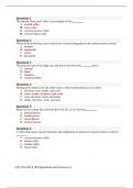AP1 EXAM 4 (50 Questions and Answers)
