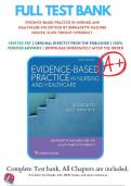 Test Bank For Evidence-Based Practice in Nursing and Healthcare 4th Edition By Bernadette Mazurek Melnyk, 9781496384539, Chapter 1-23 Complete Questions and Answers A+ 