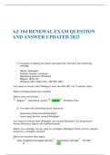 AZ 104 RENEWAL EXAM QUESTION AND ANSWER UPDATED 2023