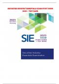 SECURITIES INDUSTRY ESSENTIALS EXAM STUDY GUIDE 2023/2024 + TEST BANK |All Chapters,  Latest-2023/2024|