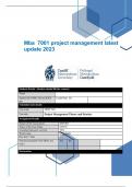 Mba 7001 project management latest update 2023