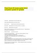Peds Exam #4 study guide latest complete update A+ graded