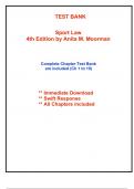 Test Bank for Sport Law, 4th Edition Moorman (All Chapters included)