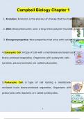 Complete Test Bank Campbell Biology 11 edition Questions & Answers with rationales (Chapter 1)