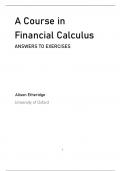 Solutions A Course In Financial Calculus Alison Etheridge PDF
