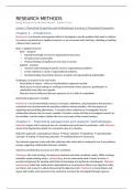 Research Methods for Health Sciences Literature (Master Health Sciences VU)