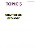 Unit 4 notes biology IAL edexcel, Ecology 