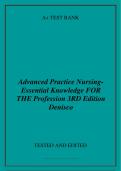 Advanced Practice Nursing- EssentialKnowledge FOR  THE Profession 3RD Edition Denisco