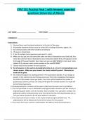 STAT 151 COMBINED FINAL EXAM PRACTICE QUESTIONS AND ANSWERS  UNIVERSITY OF ALBERTA