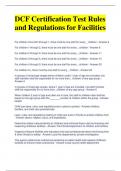 DCF Certification Test Rules and Regulations for Facilities