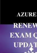AZURE 104 RENEWAL EXAM QUESTIONS WITH ANSWERS 2023-2024