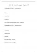 GEG 111 - Exam 2 Geography - Chapters 9-17