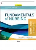 Test Bank - Fundamentals of Nursing 11th Edition by Patricia A. Potter, Anne G. Perry , Patricia A. Stockert & Amy Hall - Complete, Elaborated and Latest Test Bank. ALL Chapters (1-30) Included and Updated.