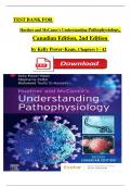 Test Bank For Huether and McCance's Understanding Pathophysiology, 2nd Canadian Edition, by Kelly Power-Kean, Complete Chapters 1 - 42, Updated Newest Version